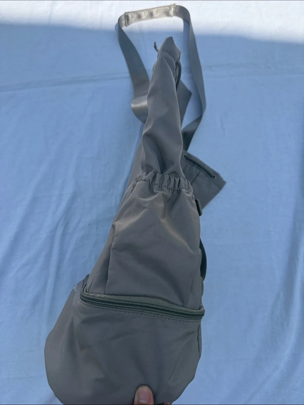 Beyond Yoga Charcoal Nylon Duffel Tote - Men's Convertible Gym Bag